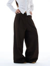 RT No. 25045 PLEATED WIDE STRAIGHT PANTS