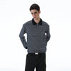 RT No. 20002 DENIM COLLAR STRIPED SWEATER