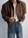 RT No. 32080 SUEDE BIKER ZIP JK