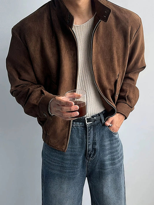 RT No. 32080 SUEDE BIKER ZIP JK