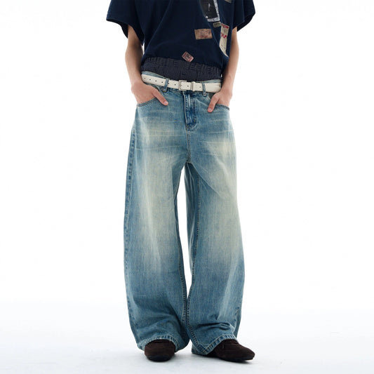 RT No. 25043 WASHED BLUE DENIM JEANS