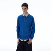 RT No. 20005 TWIST KNIT HENRY COLLAR LONG SLEEVE