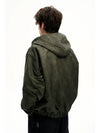 RT No. 50274 LEATHER HOODED JACKET