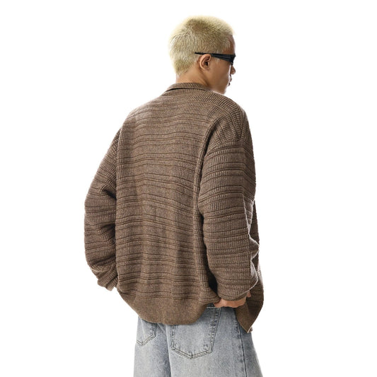 RT No. 33006 KNITWEAR COLLAR CARDIGAN