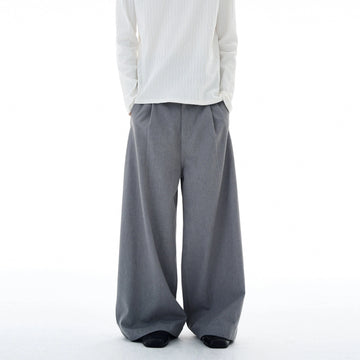 RT No. 25045 PLEATED WIDE STRAIGHT PANTS