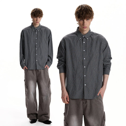 RT No. 59076 PLAID BUTTON UP SHIRT