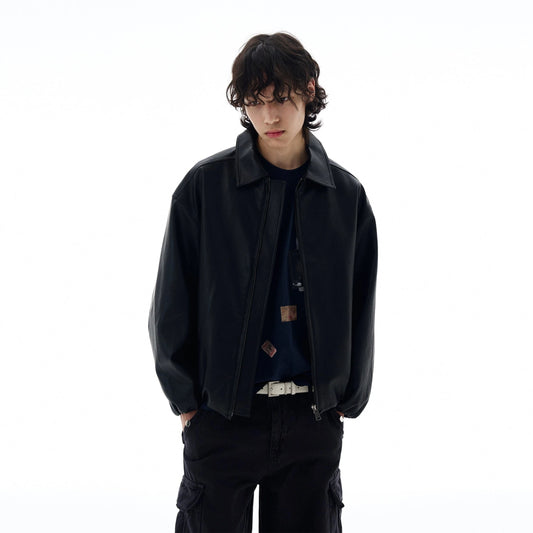 RT No. 25039 ROGUE BLACK ZIPPER LEATHER JK