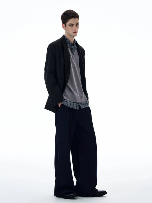 RT No. 20011 BLACK SUIT BLAZER JK