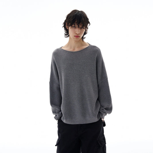 RT No. 25053 LOOSE WAFFLE KNIT SWEATER