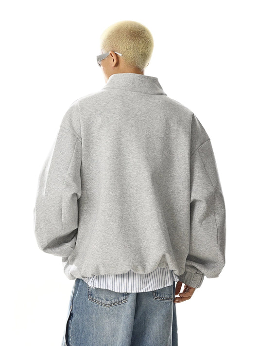 RT No. 28008 MAINICHI GRAY STAND COLLAR SWEATER