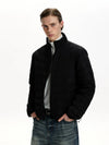 RT No. 50040 STAND COLLAR RIBBED JACKET