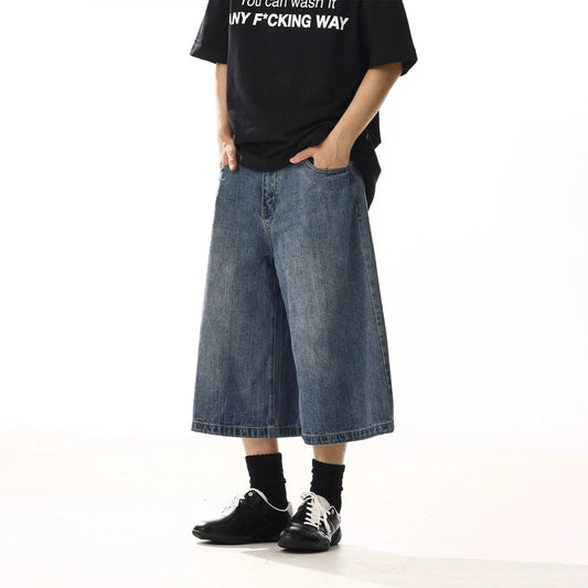 RT No. 13038 WASHED LONG DENIM JEANS