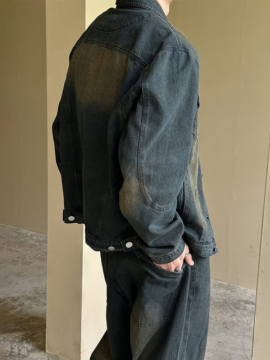 RT No. 12602 WASHED NAVY BLUE DENIM JK