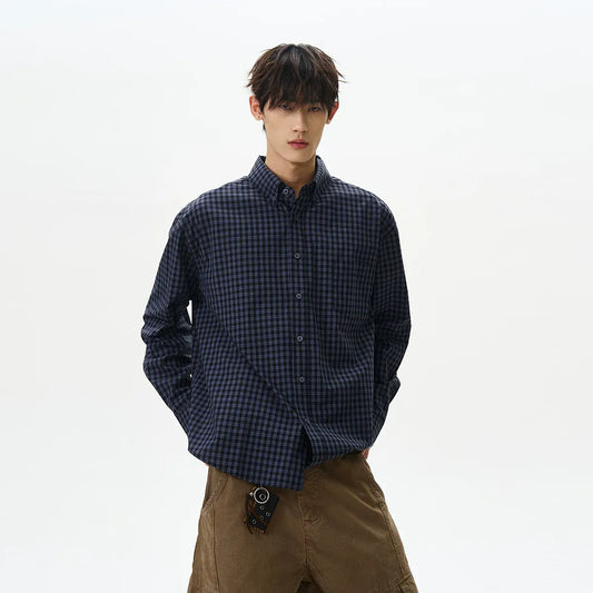 RT No. 42001 PLAID BUTTON UP SHIRT