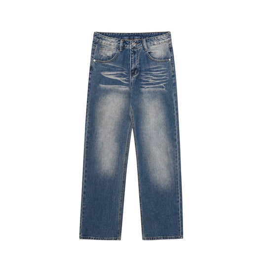 RT No. 11609 WASHED BLUE DENIM STRAIGHT JEANS