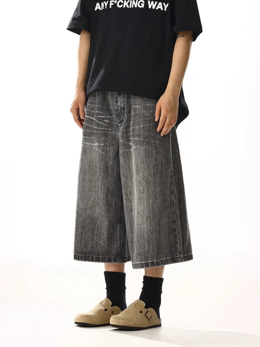RT No. 13038 WASHED LONG DENIM JEANS