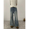 RT No. 19504 WHISKER WASHED DENIM STRAIGHT JEANS