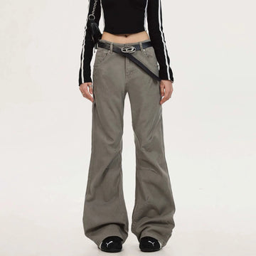 RTK (W) No. 543 STRAIGHT FLARED PANTS