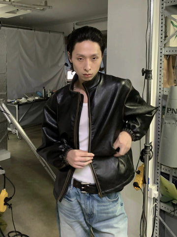 RT No. 29130 BOXY LEATHER JK