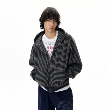 RT No. 31009 STRIPE ZIP HOODIE
