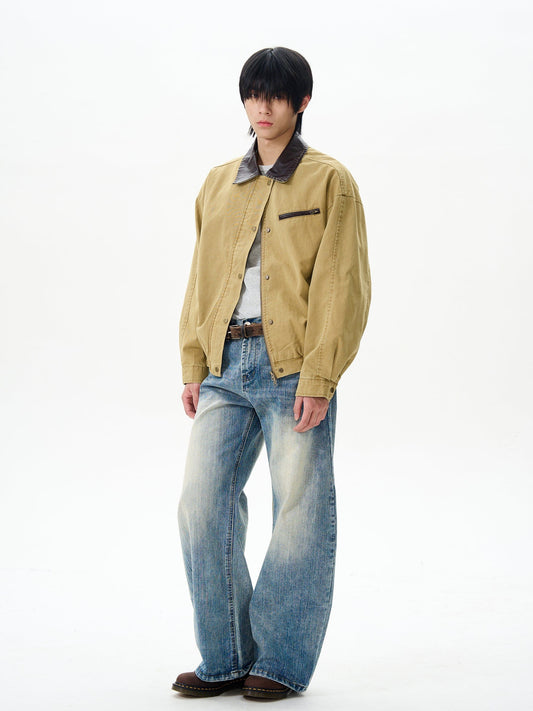 RT No. 12420 WASHED BLUE DENIM STRAIGHT JEANS