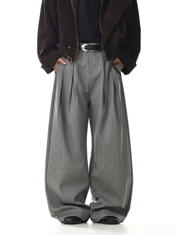RT No. 32736 PLEATED STRAIGHT SUIT PANTS