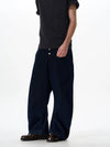 RT No. 18029 BLUE BUTTONED DENIM STRAIGHT JEANS