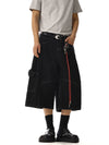 RT No. 18226 RECONSTRUCTED DENIM CARGO SHORTS