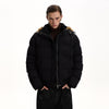 RT No. 55006 RIBBED FUR HOOD JACKET