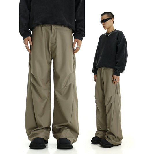 RT No. 10827 CASUAL WIDE STRAIGHT PANTS