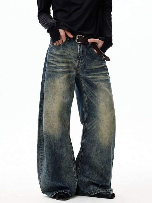 RT No. 55108 WHISKER SCIMITAR DENIM JEANS