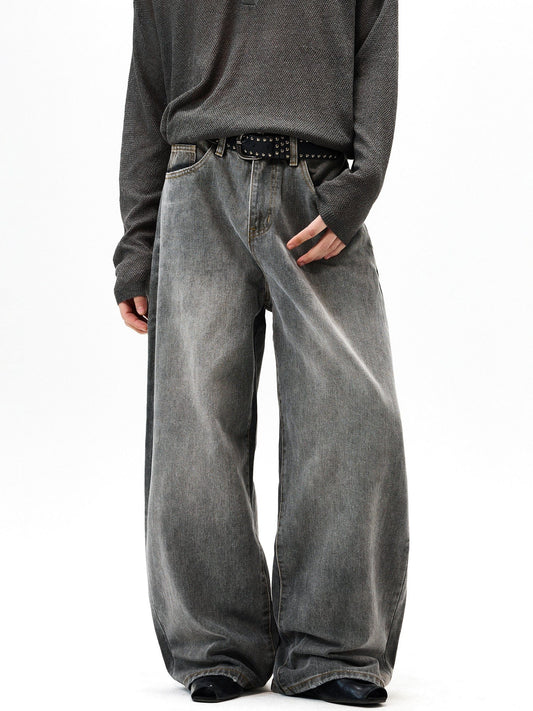 RT No. 55122 WASHED WIDE BAGGY JEANS