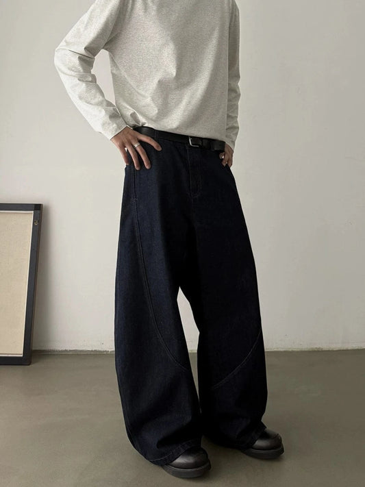 RT No. 18766 WIDE SCIMITAR DENIM JEANS