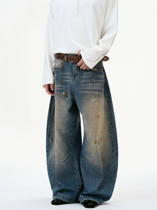 RT No. 32814 WASHED SCIMITAR DENIM JEANS