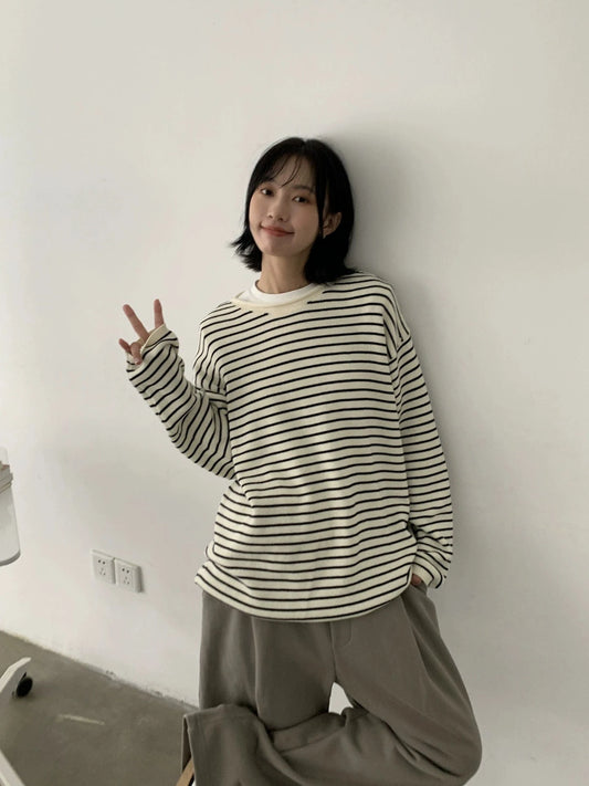 RT No. 29150 KNIT STRIPED LONGSLEEVE