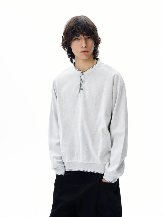 RT No. 31000 STITCHED HENRY COLLAR LONGSLEEVE