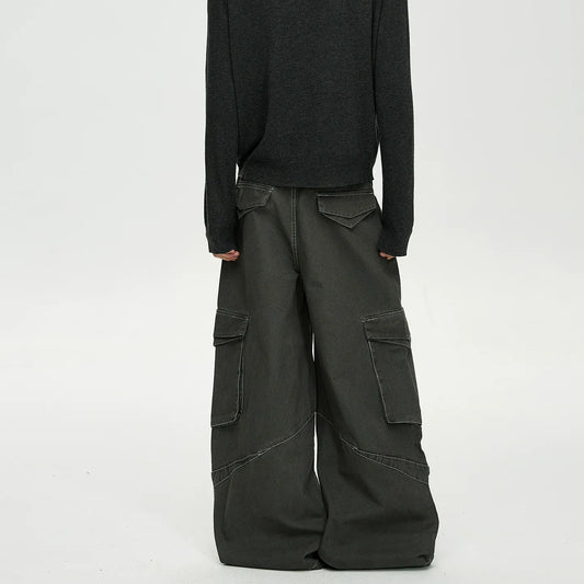 RT No. 40757 BAGGY STRAIGHT CARGO PANTS
