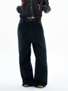 RT No. 29029 WASHED DENIM BAGGY STRAIGHT JEANS