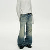 RT No. 40755 WHISKER WASH STRAIGHT DENIM JEANS