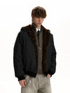 RT No. 50235 WOLF STRIPED ZIPPER JACKET
