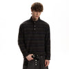RT No. 59069 KNITWEAR STRIPED MOCK NECK SWEATER
