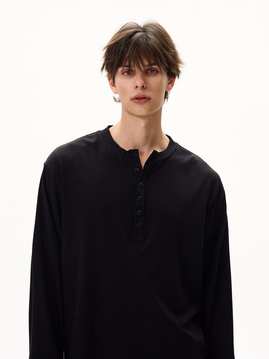 RT No. 50500 HENLEY COLLAR LONG SLEEVE