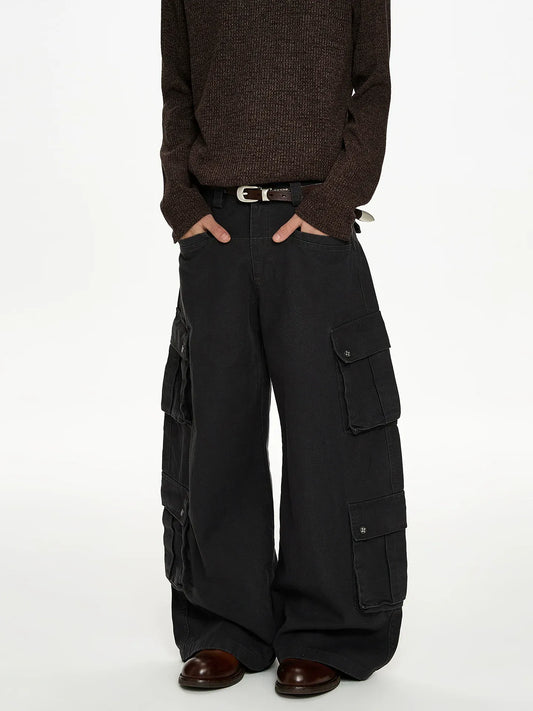 RT No. 50022 MULTI POCKET BAGGY STRAIGHT CARGO PANTS