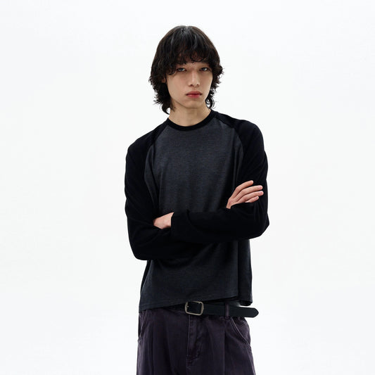 RT No. 32101 BASEBALL CONTRAST LONGSLEEVE