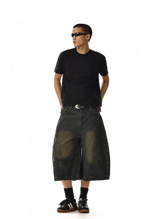 RT No. 18204 WASHED DENIM SHORTS