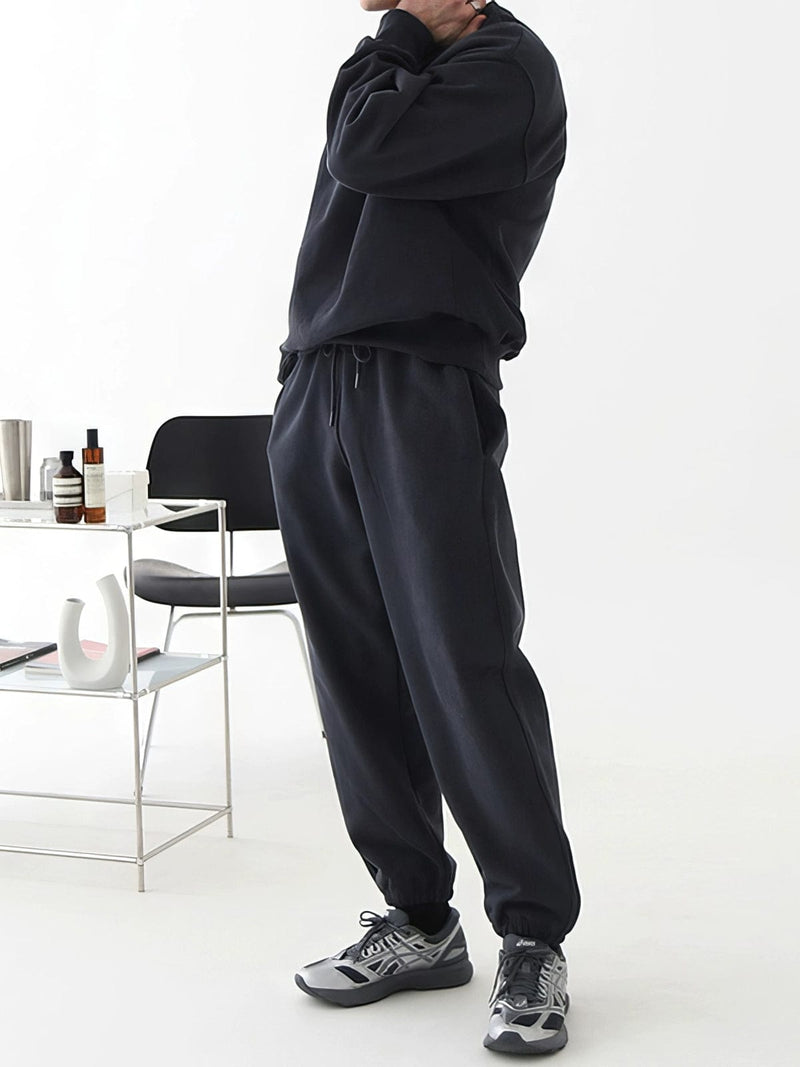 RT No. 11401 NAVY BLUE CREWNECK SWEATER & SWEATPANTS