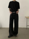 RT No. 18843 BLACK FLARED STRAIGHT JEANS