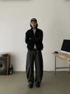 RT No. 18756 RECONSTRUCTED MACHETE STRAIGHT PANTS