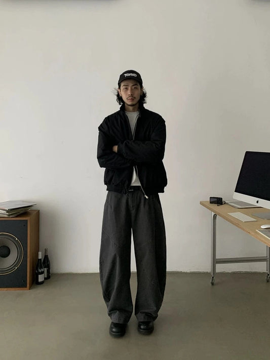 RT No. 18756 RECONSTRUCTED MACHETE STRAIGHT PANTS