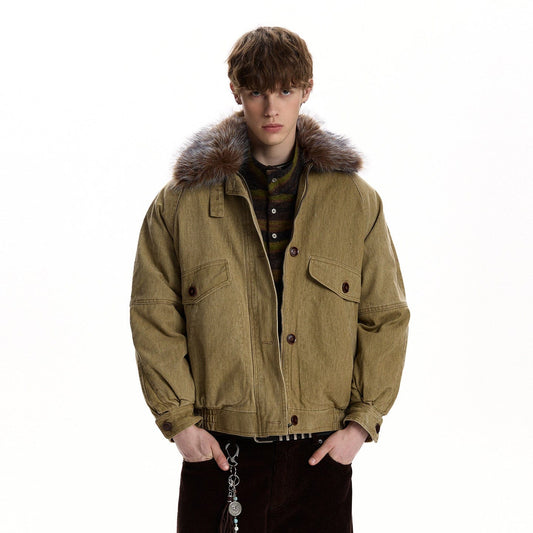 RT No. 59029 FUR COLLAR WORKWEAR CARGO JACKET